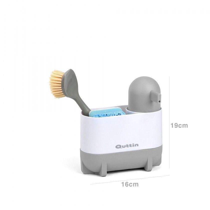 Suporte Esfrego + Doseador Plstico 16X7X19cm