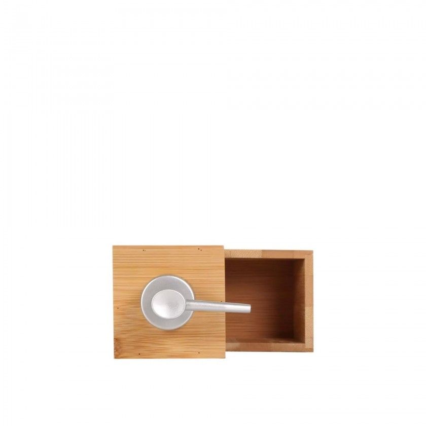 Suporte Esfregão + Doseador Bambu 13.4X7X19.5cm Suporte Esfregão + Doseador Bambu 13.4X7X19.5cm