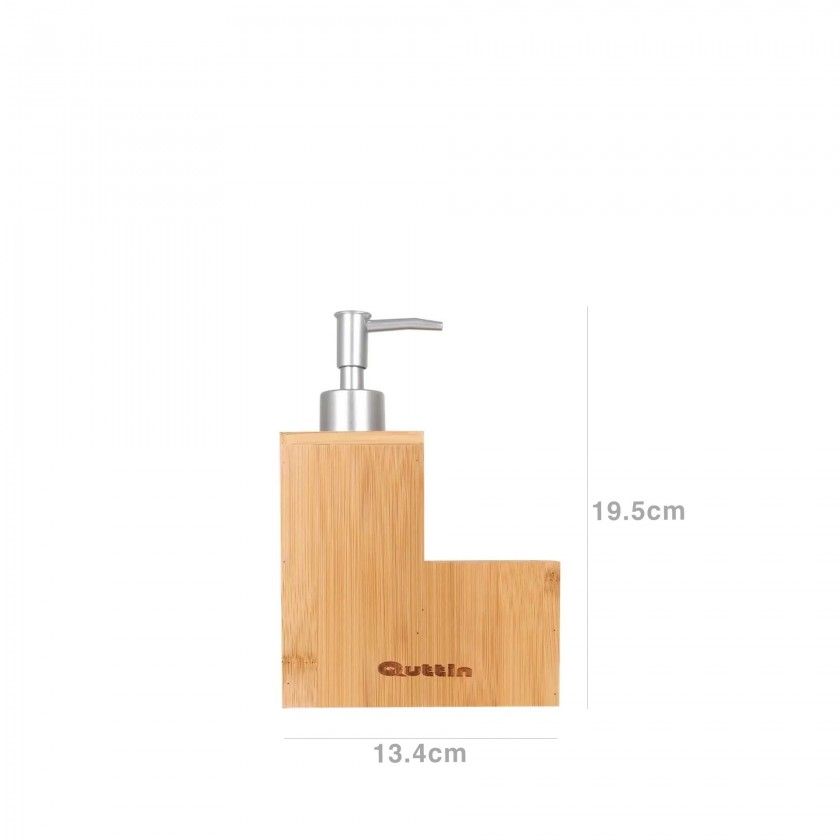 Suporte Esfregão + Doseador Bambu 13.4X7X19.5cm Suporte Esfregão + Doseador Bambu 13.4X7X19.5cm