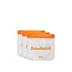 Saco Reutilizvel Sandwich 17X17cm Pack 3