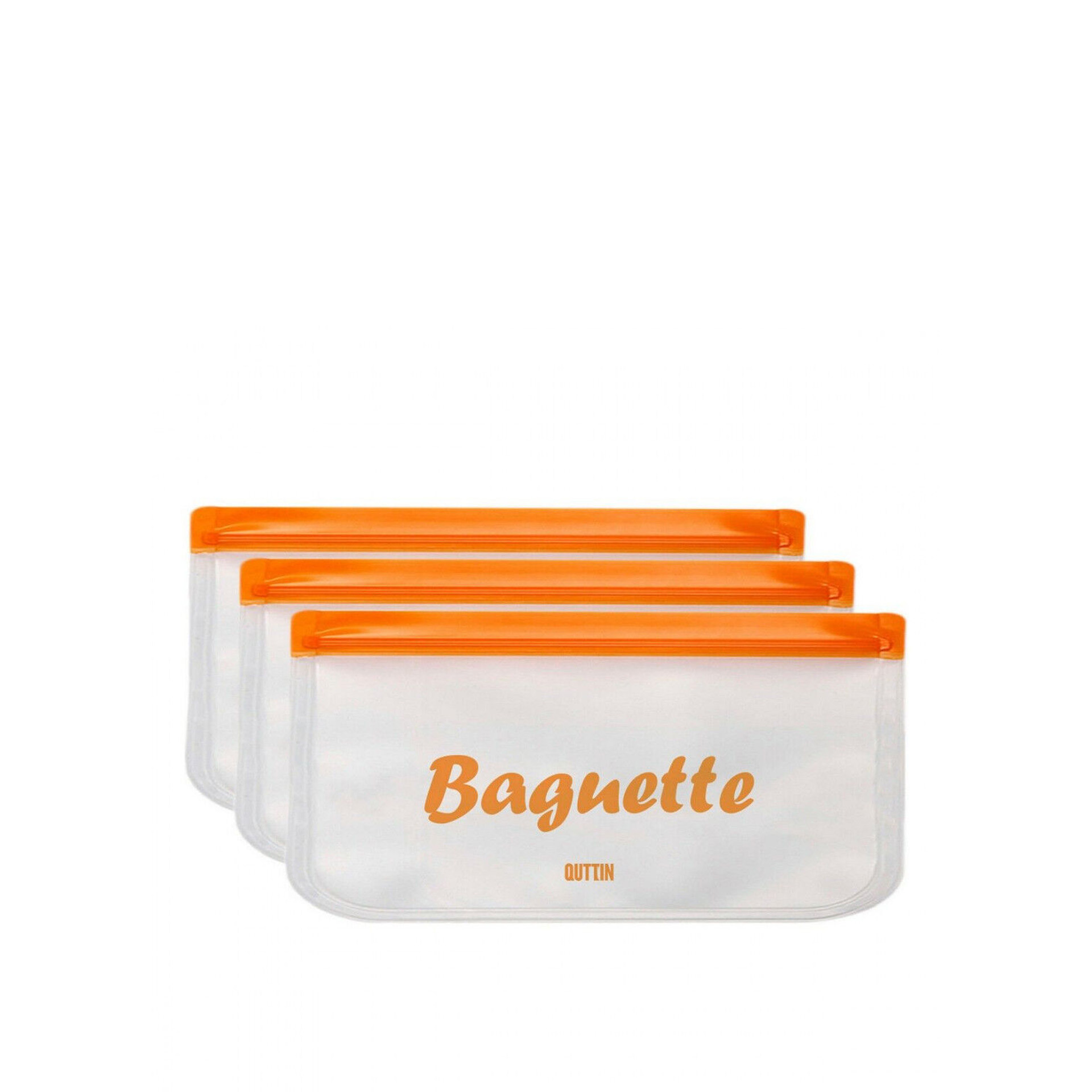 Saco Reutilizável Baguette 30X15cm Pack 3
