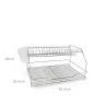 Escorredor Pratos Metal 46.5X35.5X26cm Escorredor Pratos Metal 46.5X35.5X26cm
