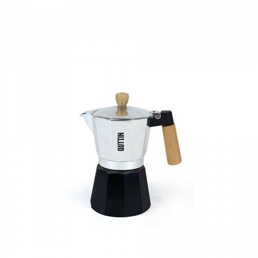 Cafeteira Alumnio / Madeira Induo 9 Chvenas
