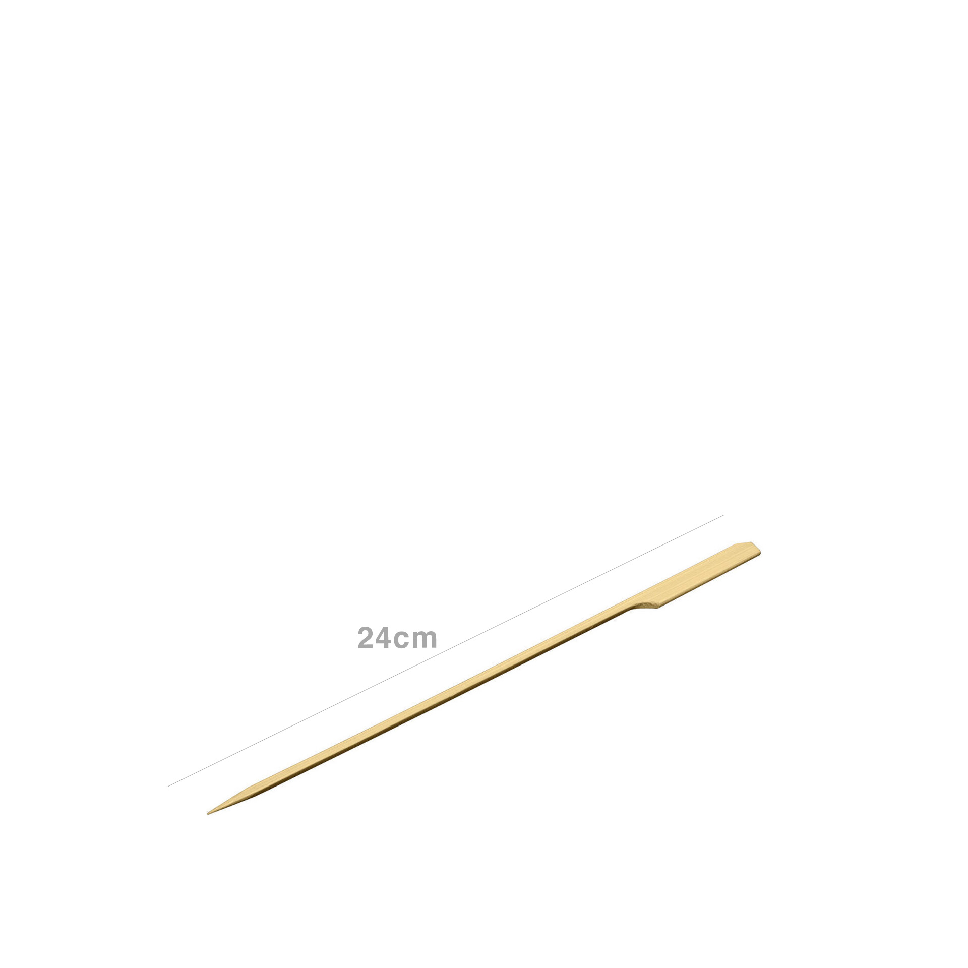 Palito Bambu Biodegradável com Agarrador 24cm Pack 100