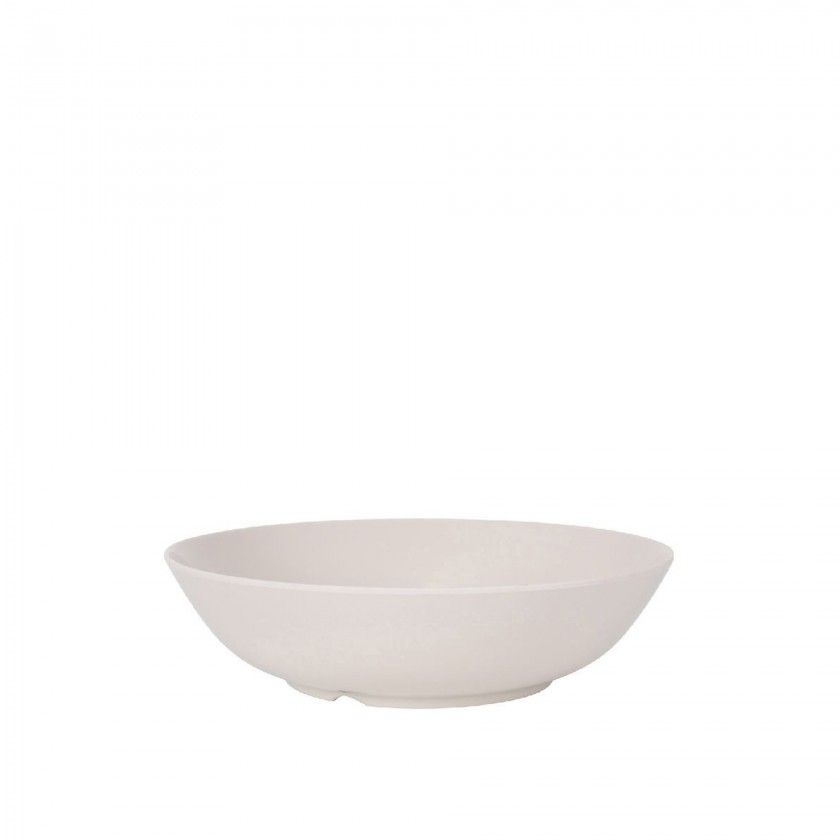 Saladeira Melamina Ivory Oval 25X6.5cm