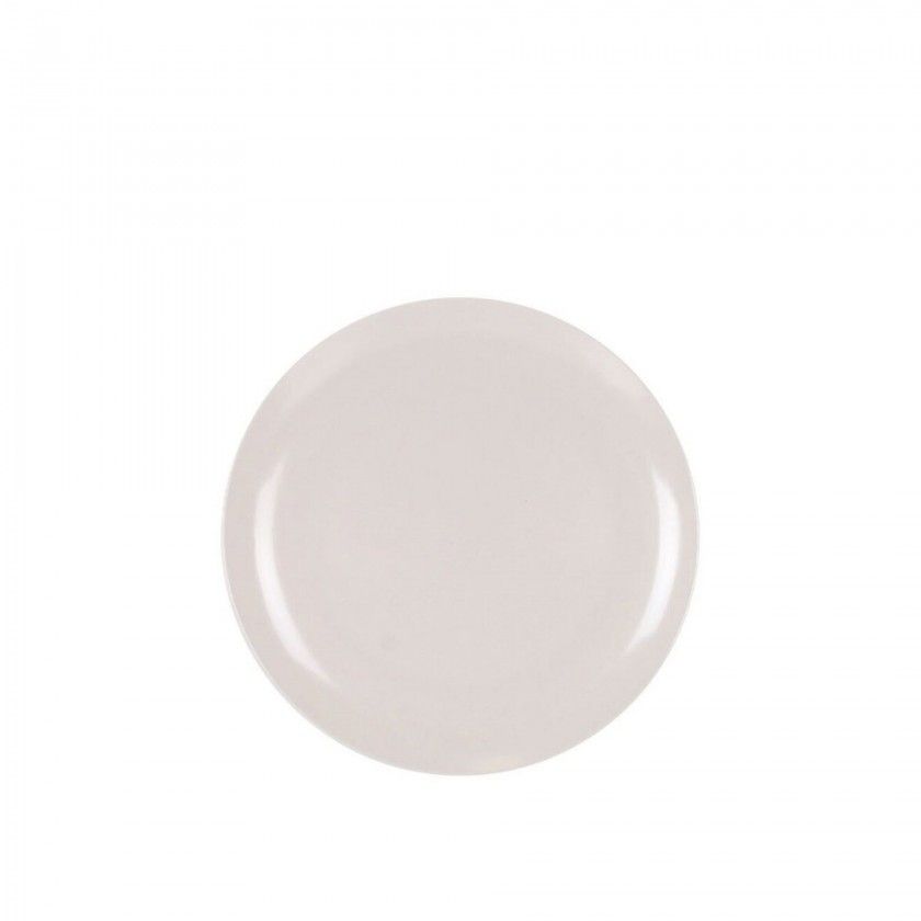 Prato Raso Melamina Ivory Redondo 25.5cm