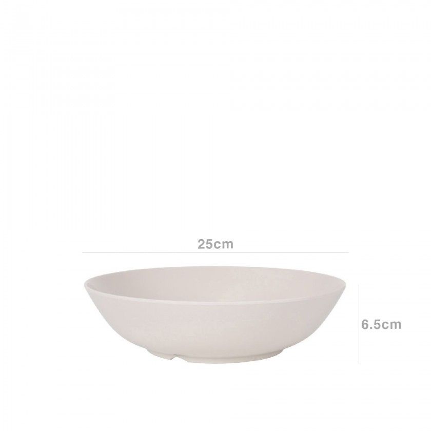 Saladeira Melamina Ivory Oval 25X6.5cm Saladeira Melamina Ivory Oval 25X6.5cm