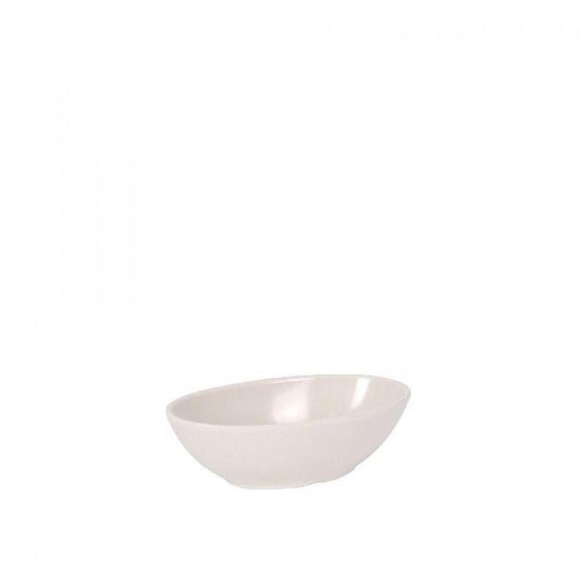 Taa Melamina Oval Branco 13.5cm