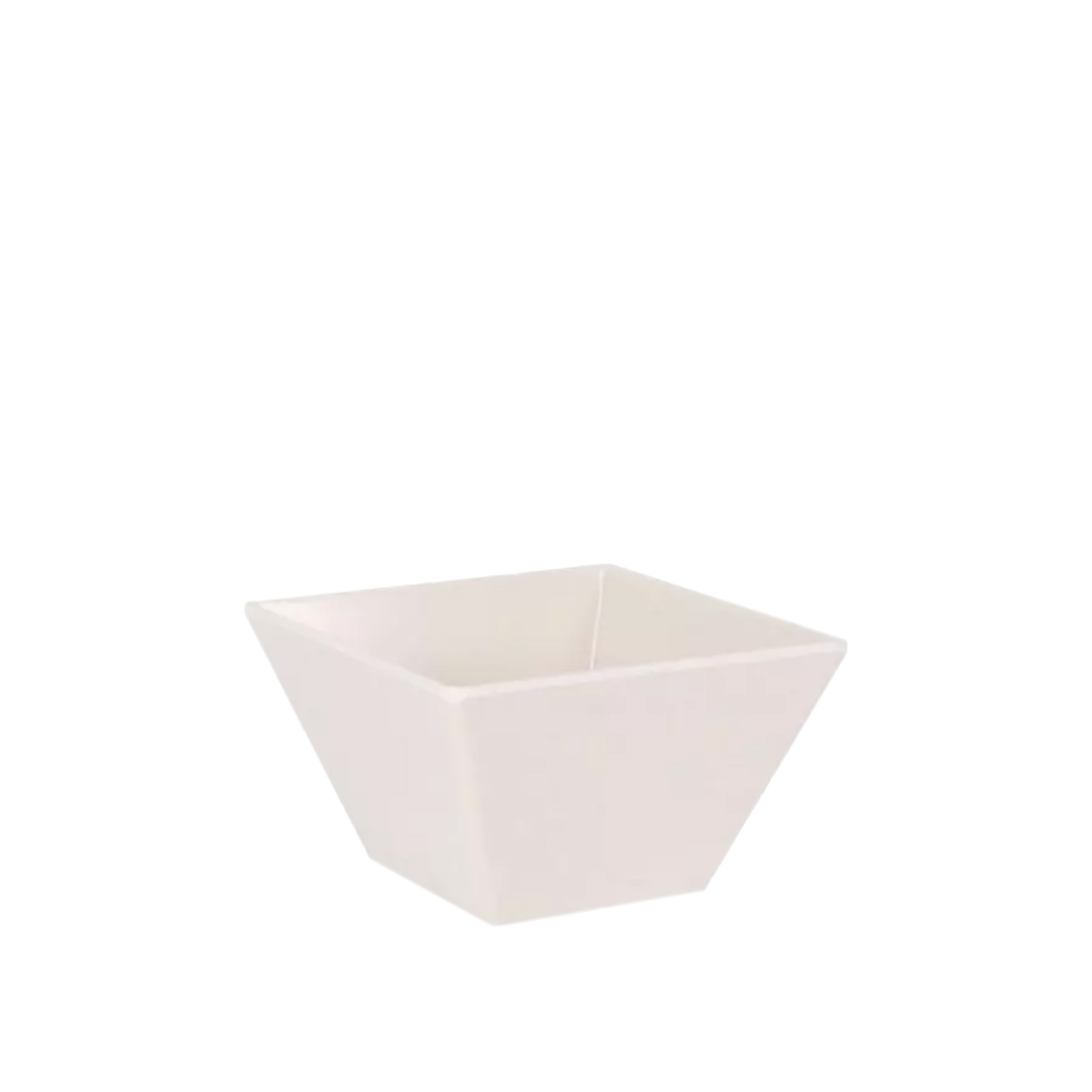 Taça Melamina Quadrada Branco 10X6cm