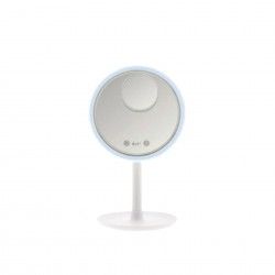 Espelho Led Plstico Redondo Branco 20cm