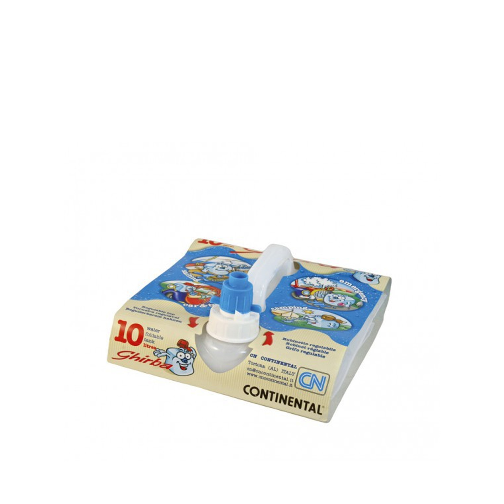 Bidão Plástico Dobrável com Torneira 10L