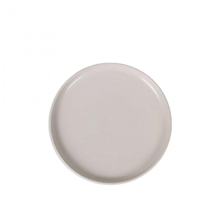 Prato Raso Ivory Branco 27cm