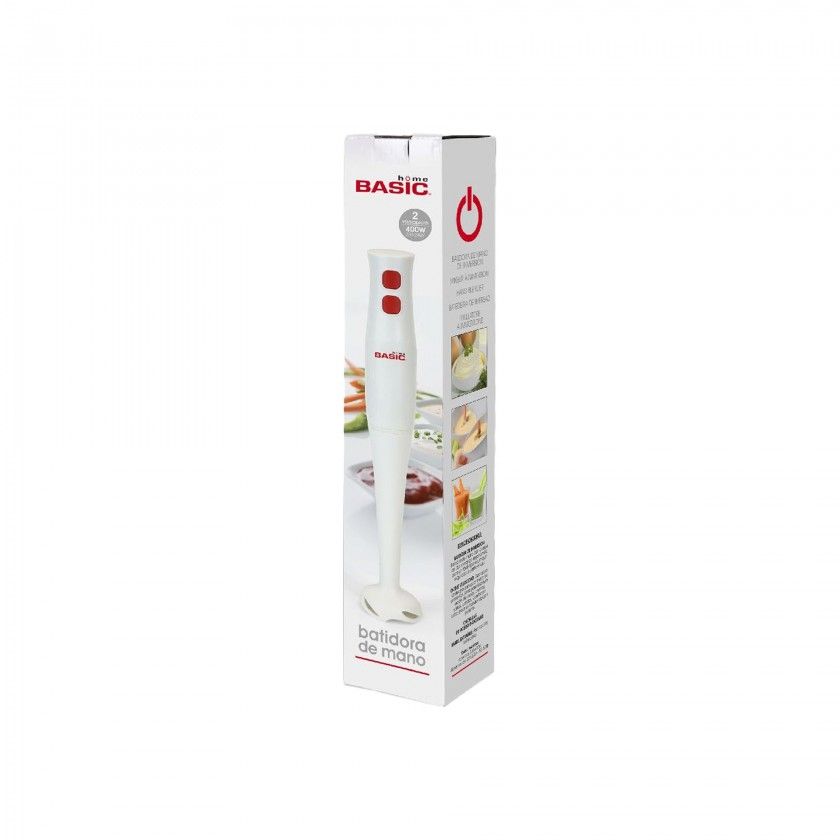Varinha Basic Home Plástico / Inox Branco 400W Varinha Basic Home Plástico / Inox Branco 400W