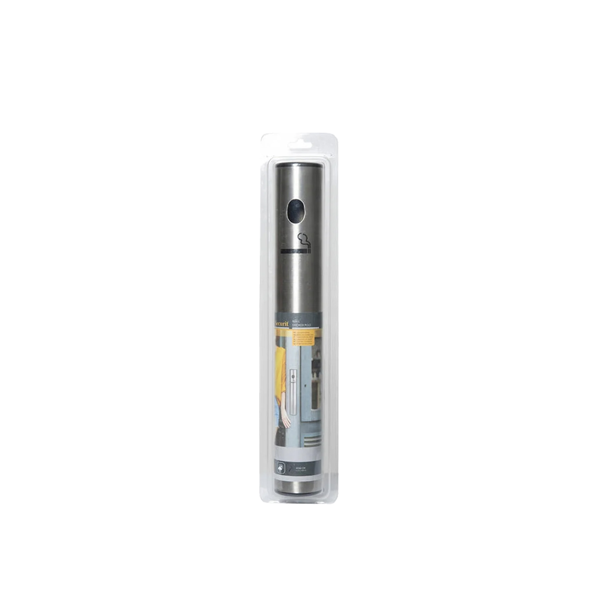 Cinzeiro Parede Inox Redondo 41X6X7cm