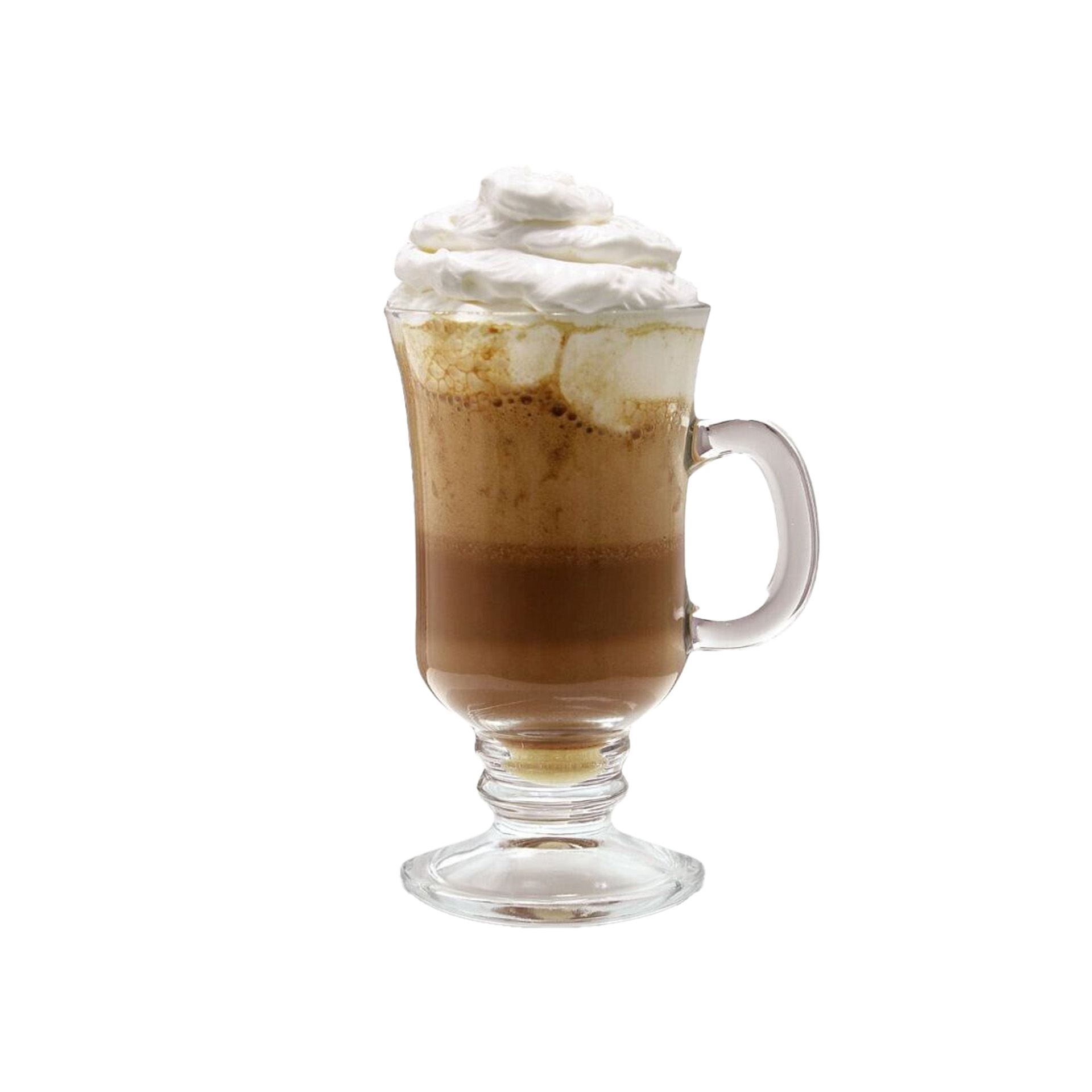 Caneca com Pé Vidro 230ml 10X7.5X14.2cm Pack 2