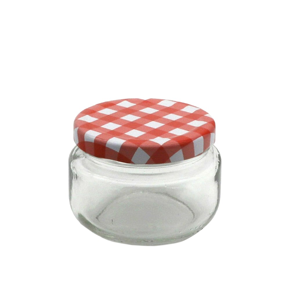 Frasco Hermético com Tampa Rosca Xadrez 140ml 7.2X5.2cm