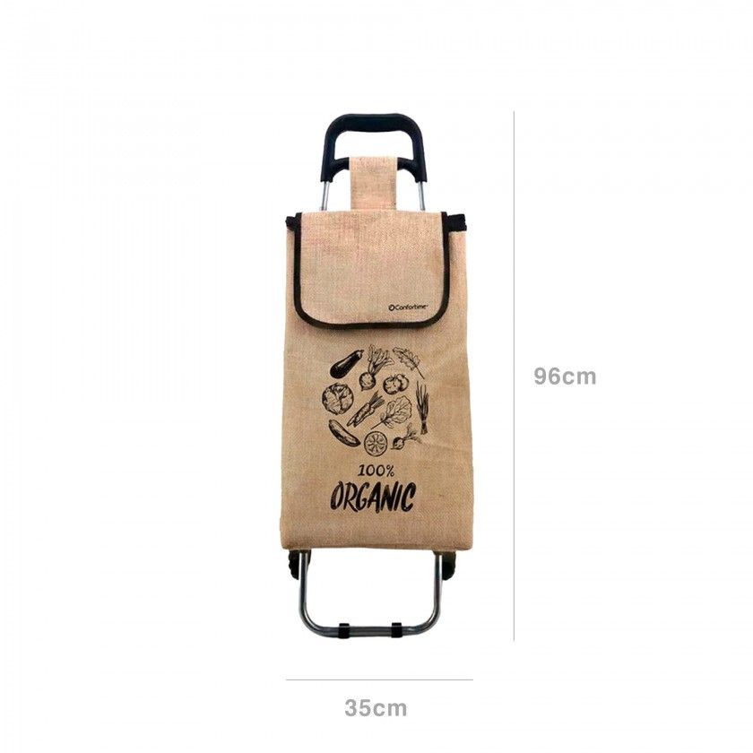 Carro Compras 2 Rodas 96X35X28cm