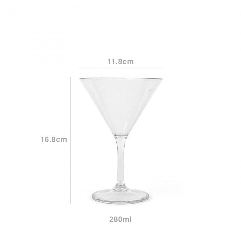 Copo Cocktail Poliestireno 280ml 11.8X11.8X16.8cm Pack 6 Copo Cocktail Poliestireno 280ml 11.8X11.8X16.8cm Pack 6