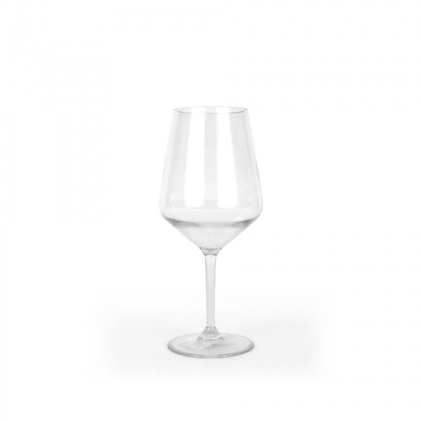Copo Vinho Poliestireno Reutilizvel 530ml 6.5X9X21.5cm Pack 6