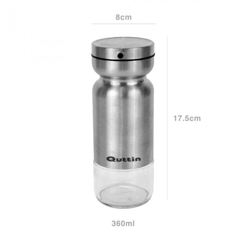 Galheteiro Inox Redondo 360ml 8X6.5X17.5cm