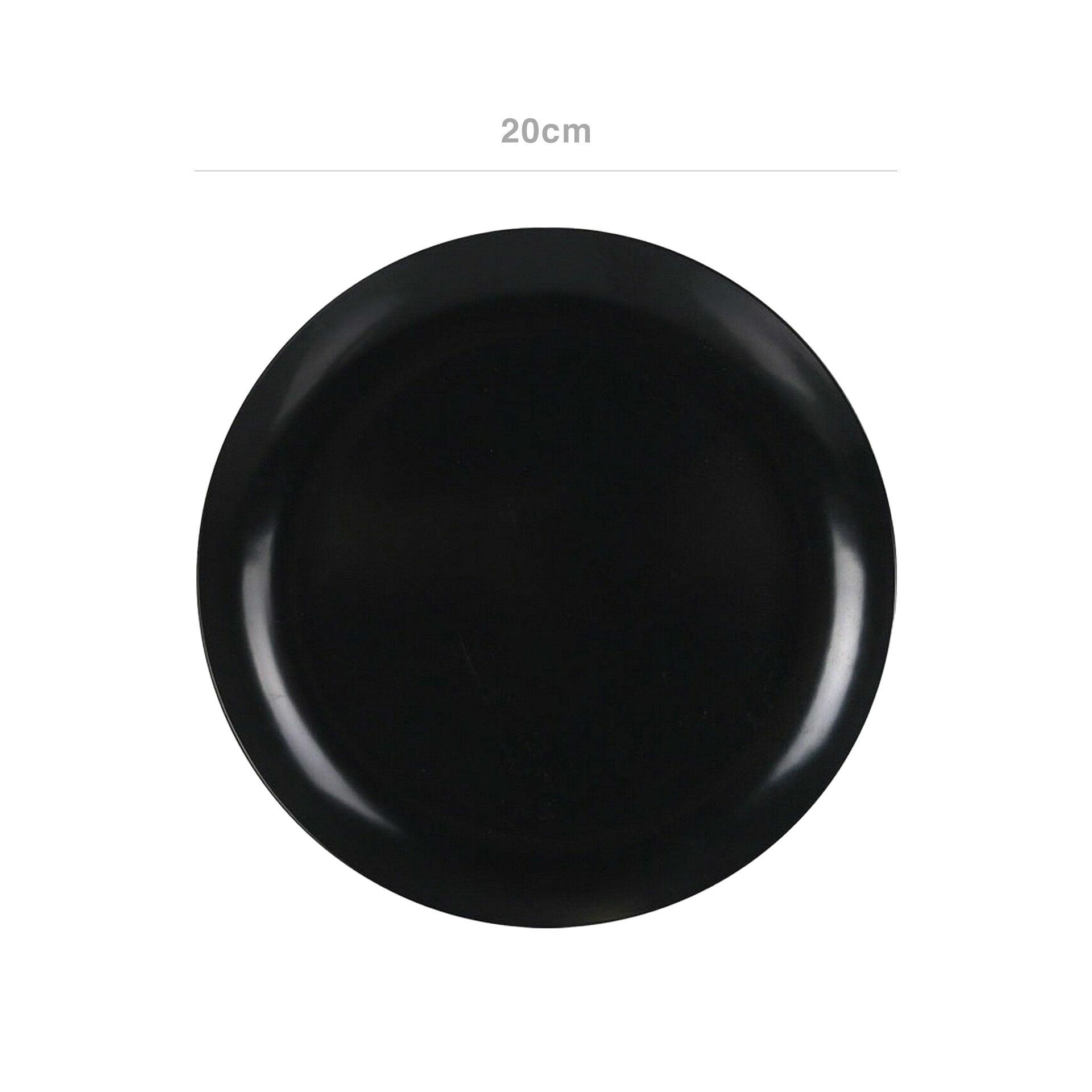 Prato Sobremesa Melamina Antracite 20cm