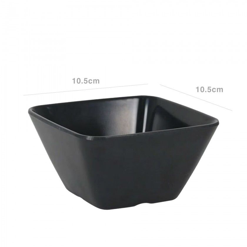 Taça Melamina Redonda Preto 10.5cm Taça Melamina Redonda Preto 10.5cm