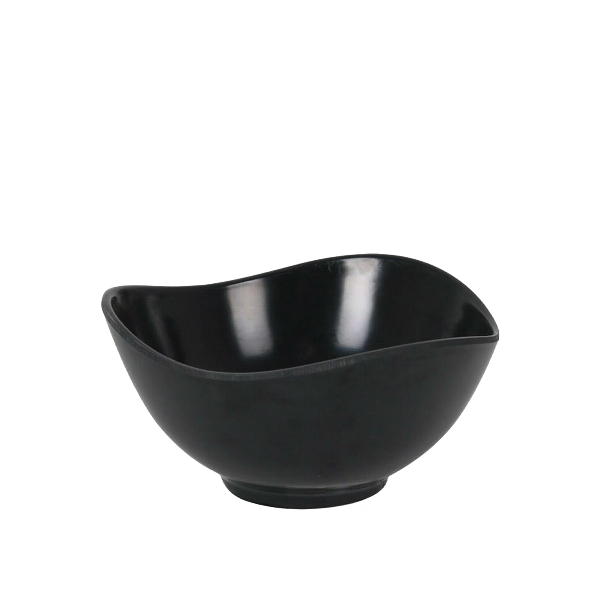 Taça Melamina Onda Preto 12cm