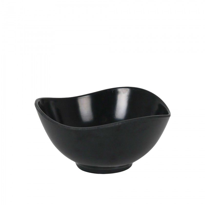 Taça Melamina Onda Preto 12cm Taça Melamina Onda Preto 12cm