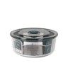 Caixa Hermética Vidro Tampa Válvula Redonda 850ml Caixa Hermética Vidro Tampa Válvula Redonda 850ml