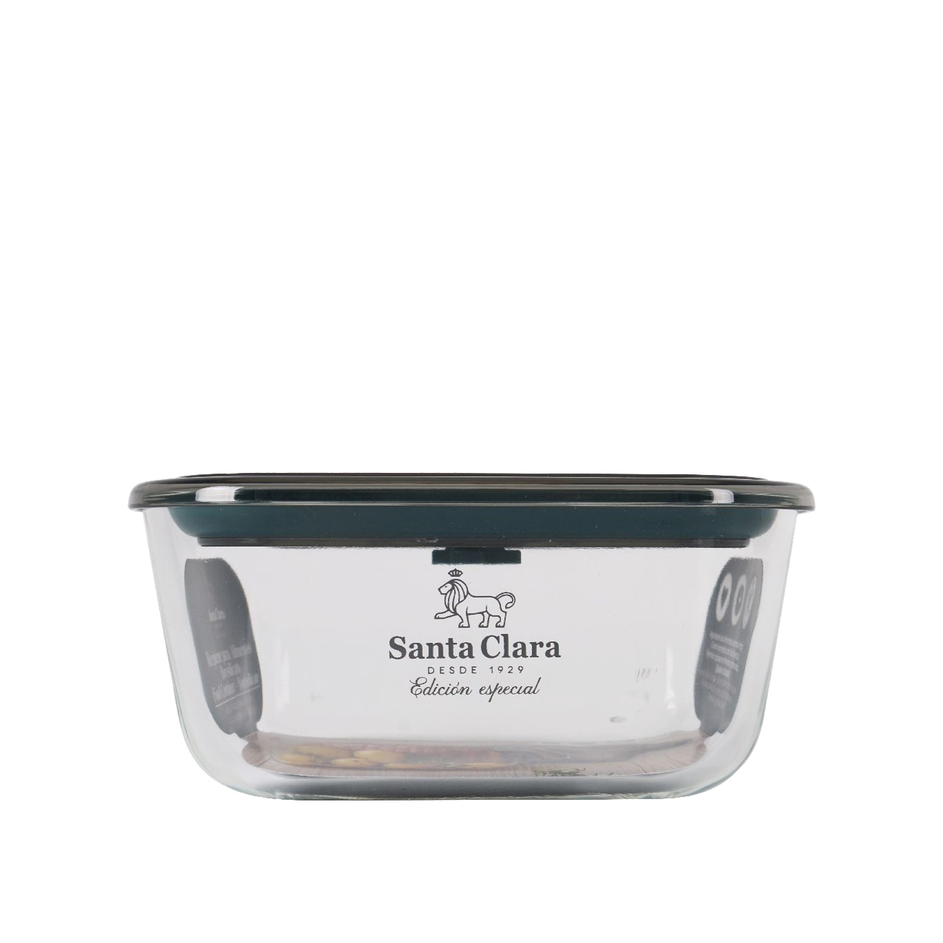 Caixa Hermética Vidro Tampa Válvula Retangular 500ml