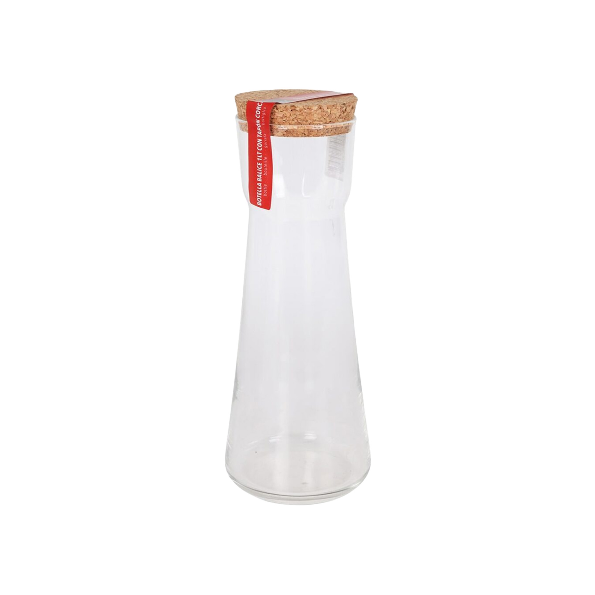 Garrafa Vidro Tampa Cortiça Redonda 1000ml 8X10X26cm