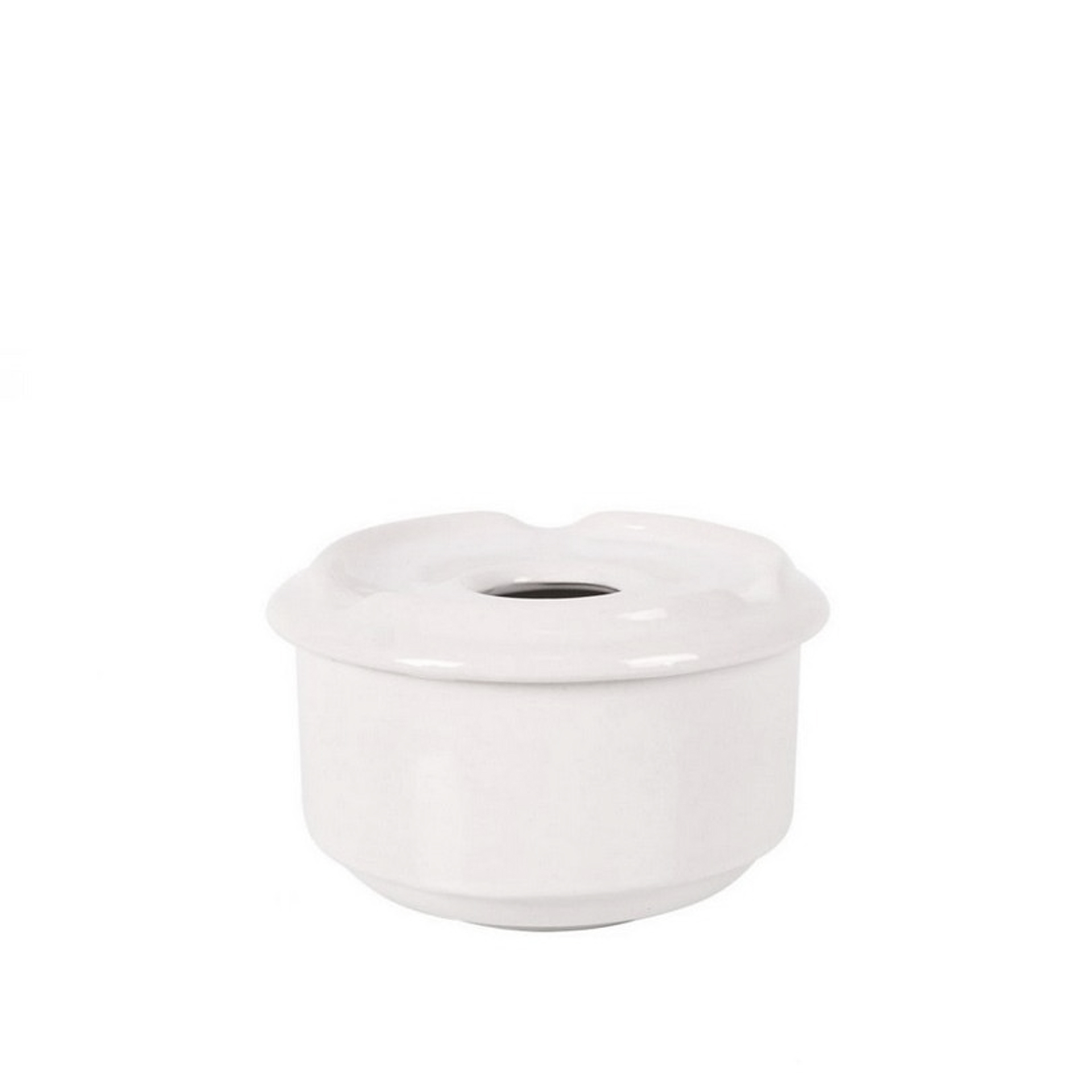 Cinzeiro Água Porcelana Redondo 11X7cm