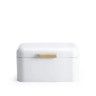Caixa Pão Metal Retro Branco 30.5X18X18cm Caixa Pão Metal Retro Branco 30.5X18X18cm