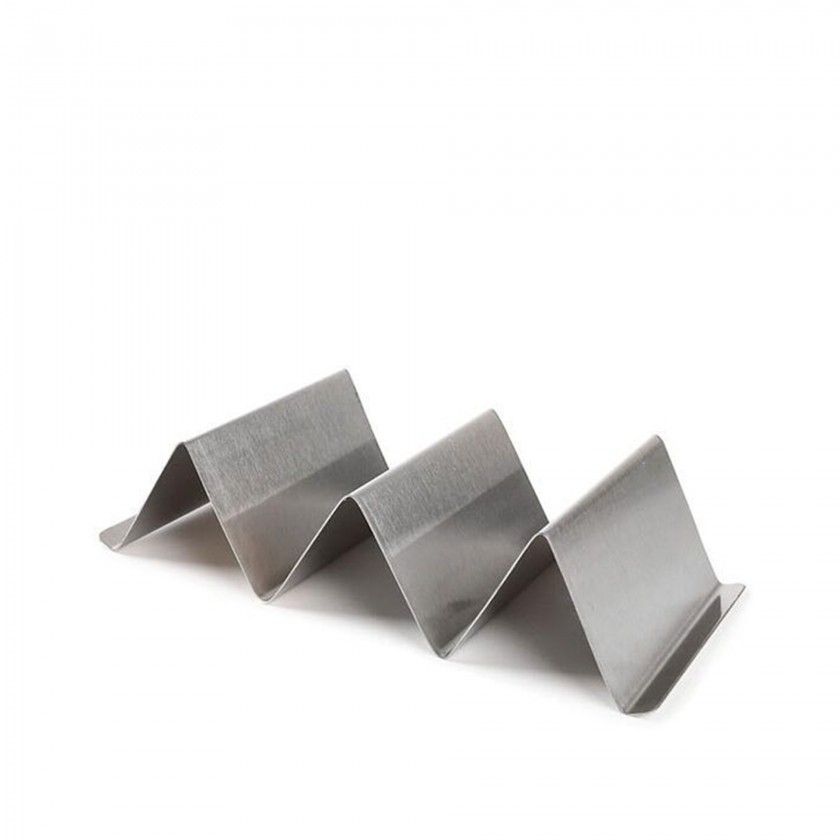 Suporte Inox para 3 Tacos 20X10X5cm