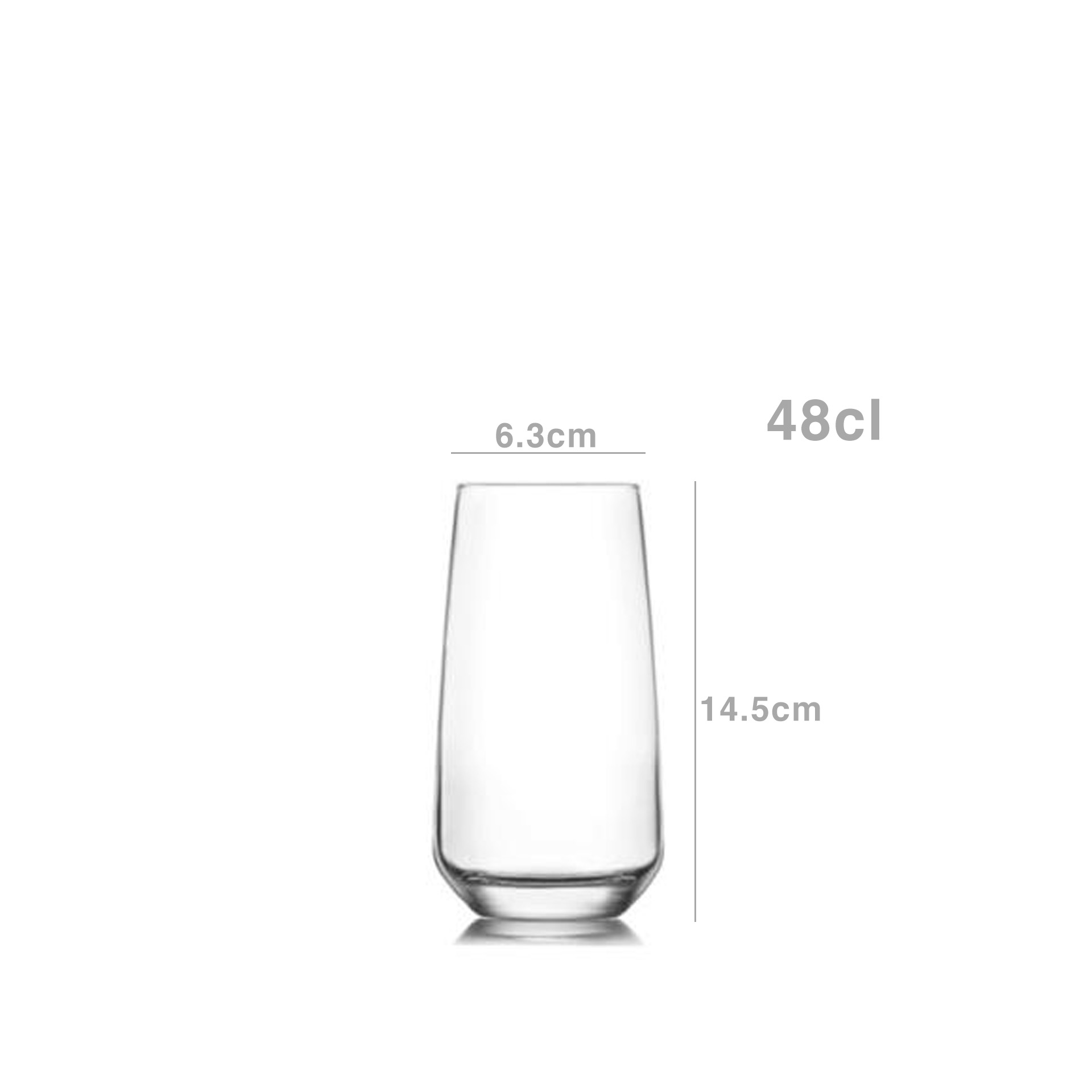 Copo sem Pé Alto Lal 48cl Pack 6