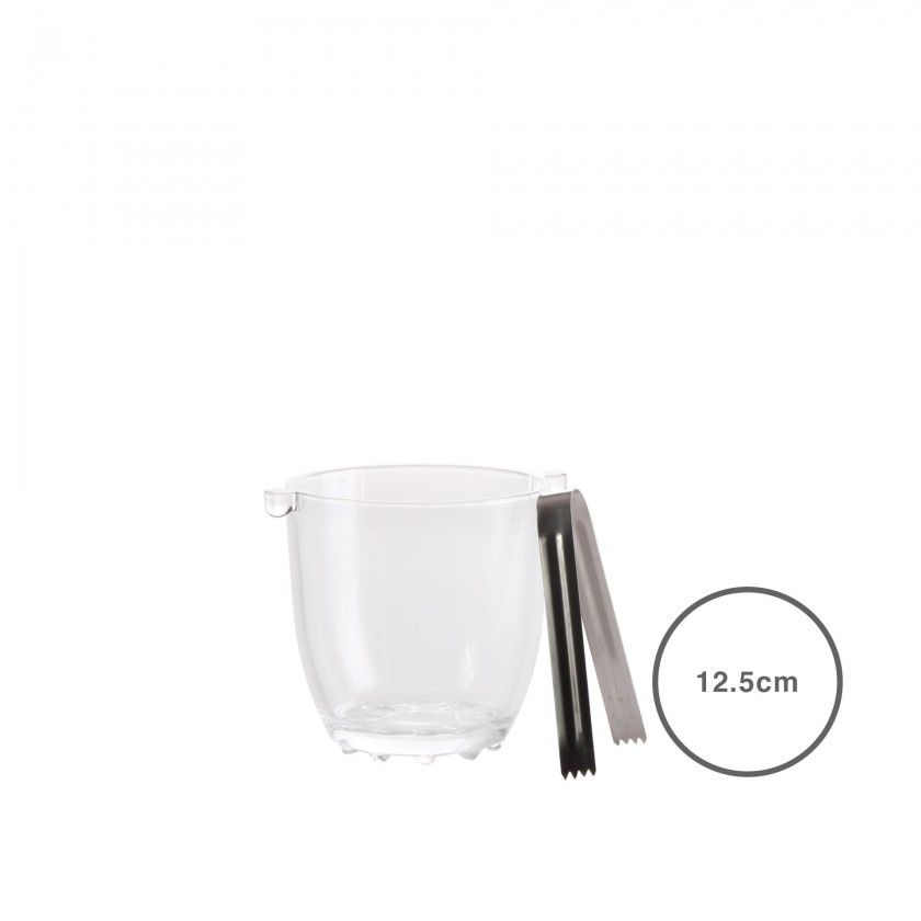 Balde Gelo com Pinça 12.5CM Balde Gelo com Pinça 12.5CM