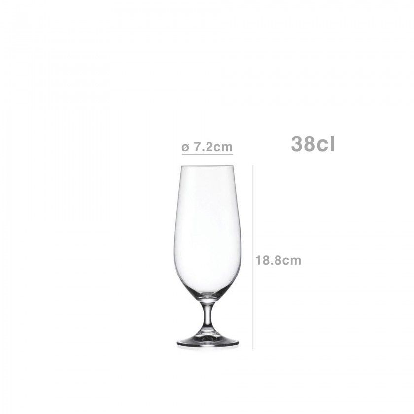 Copo com P Lara 38cl Pack 6