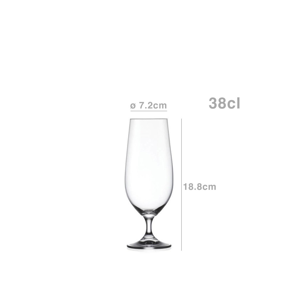 Copo com Pé Lara 38cl Pack 6