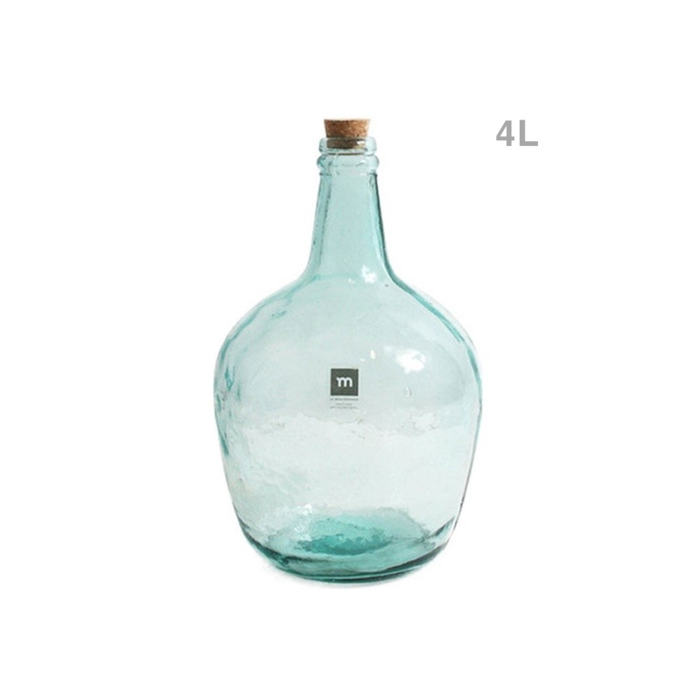 Garrafa Vidro Apple com Tampa Cortiça 4L