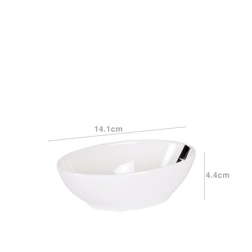 Taça Snack Branca 14.1X8.5X4.4CM Taça Snack Branca 14.1X8.5X4.4CM