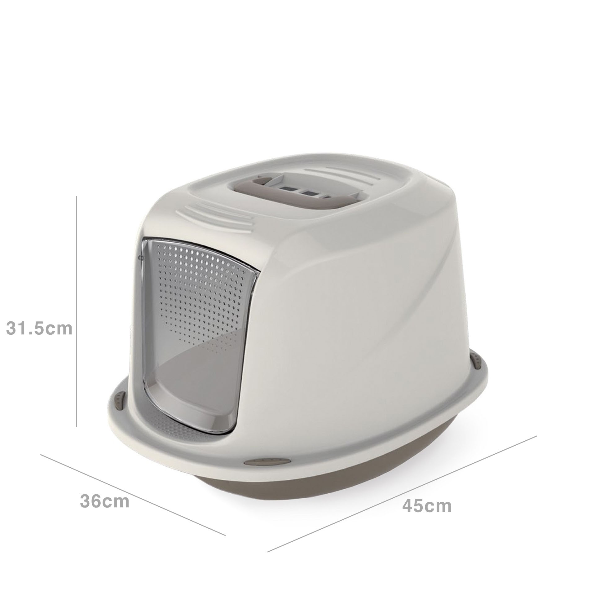 Caixa Higiénica com Tampa Deluxe 45X36X31.5CM