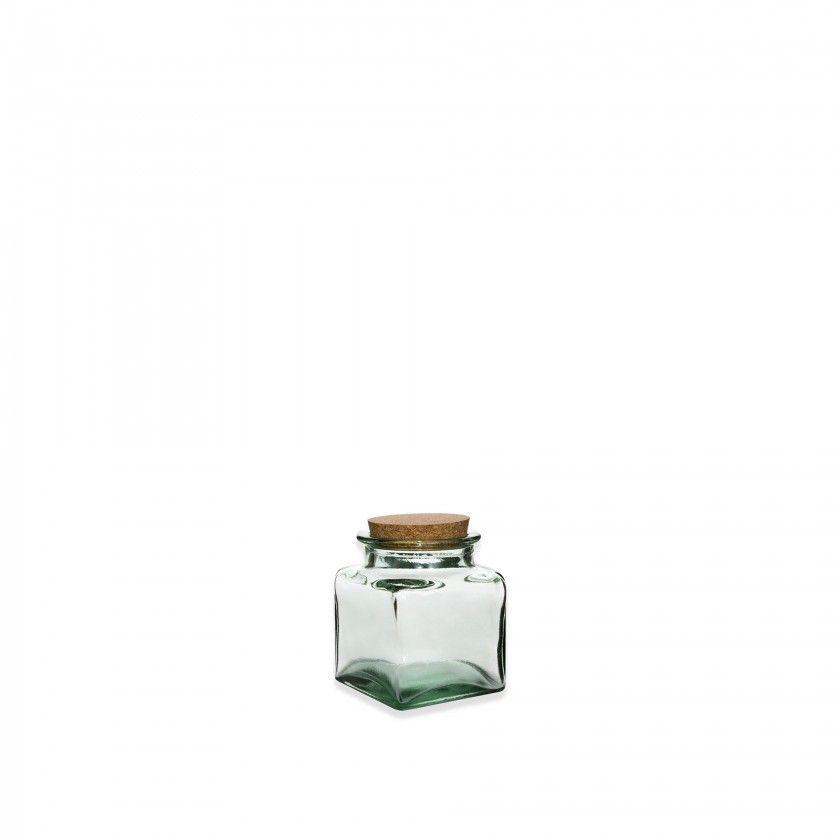 Frasco Hermtico Appletree Quadrado com Tampa Cortia 0.070ml