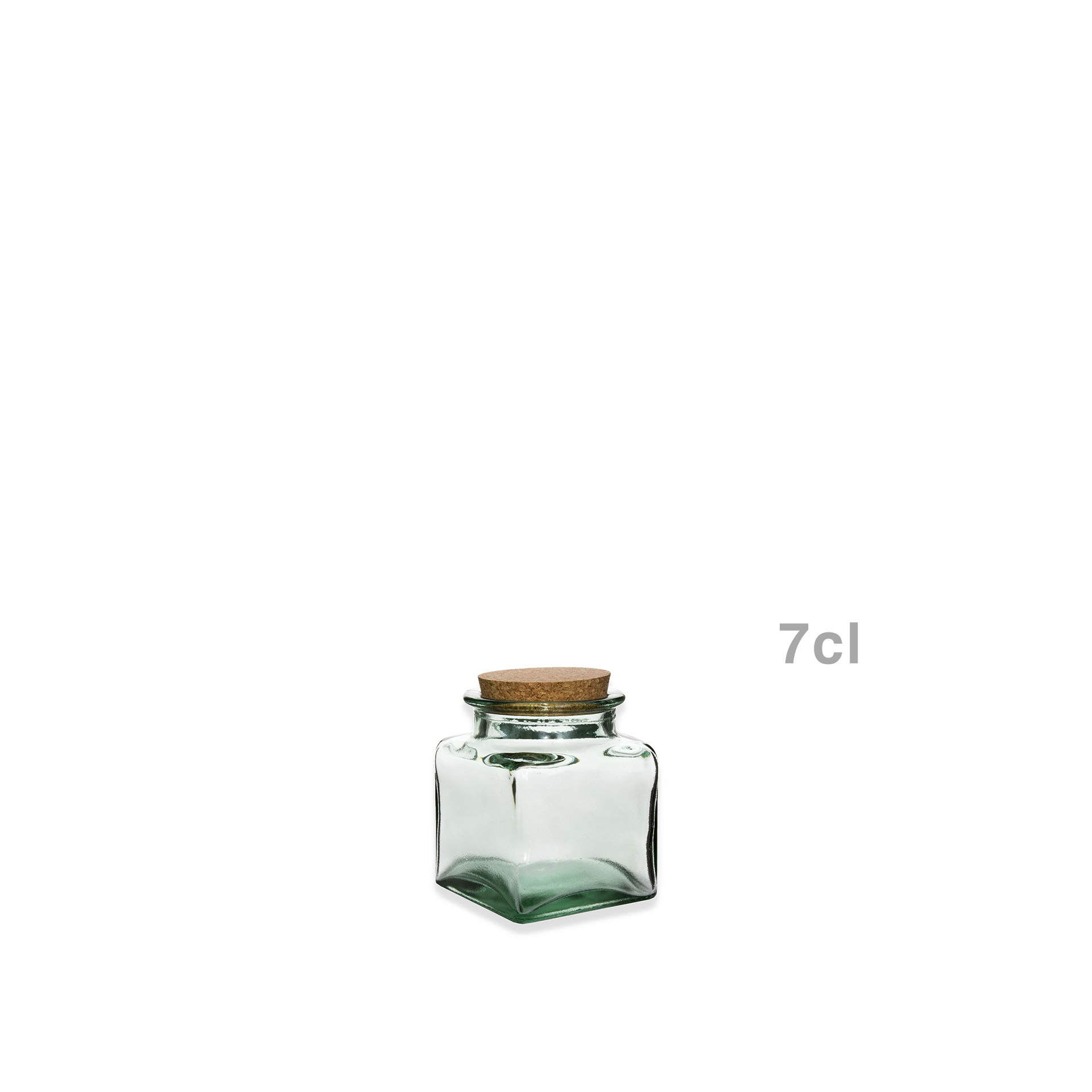 Frasco Hermético Appletree Quadrado com Tampa Cortiça 0.070ml