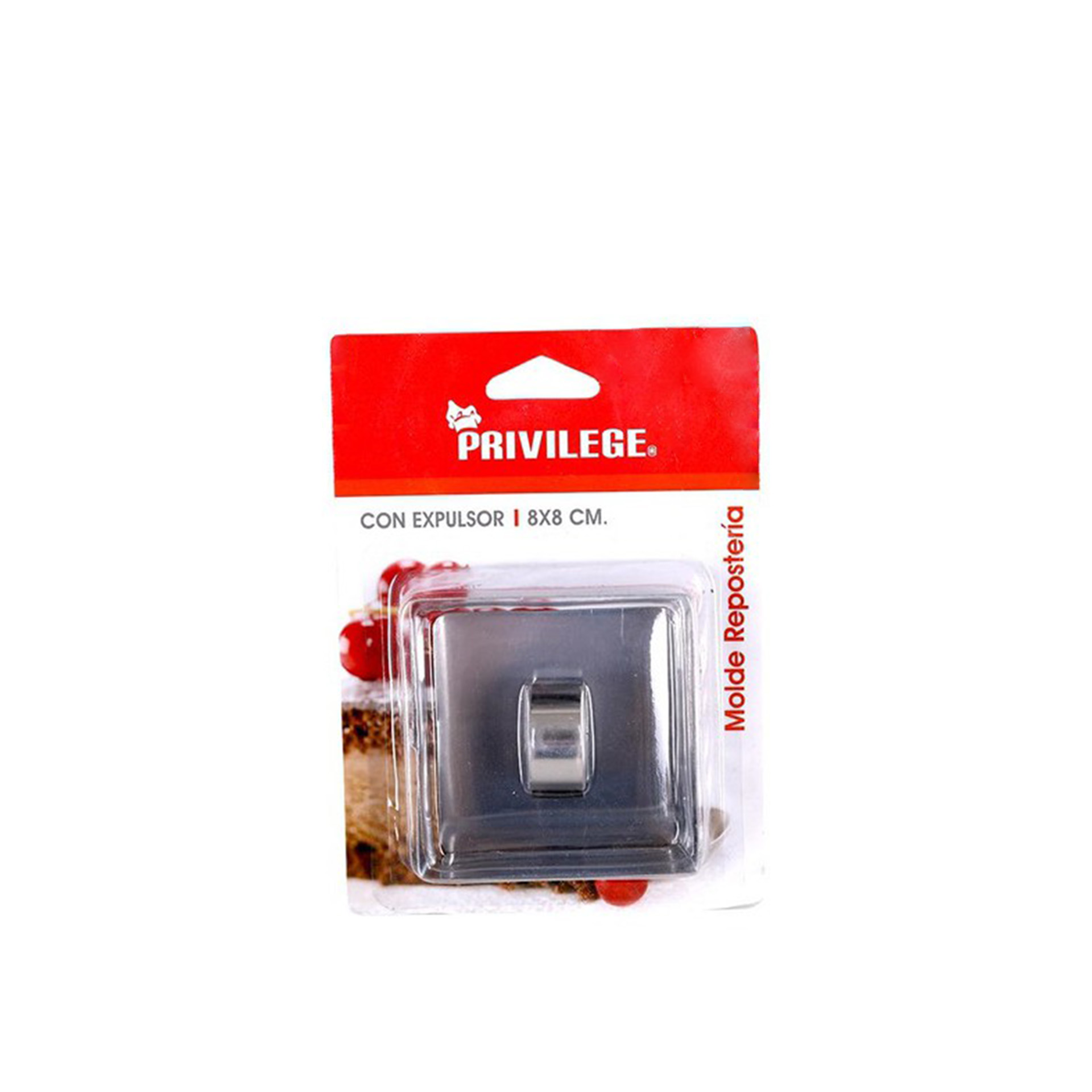 Molde Pastelaria Inox 8X8CM