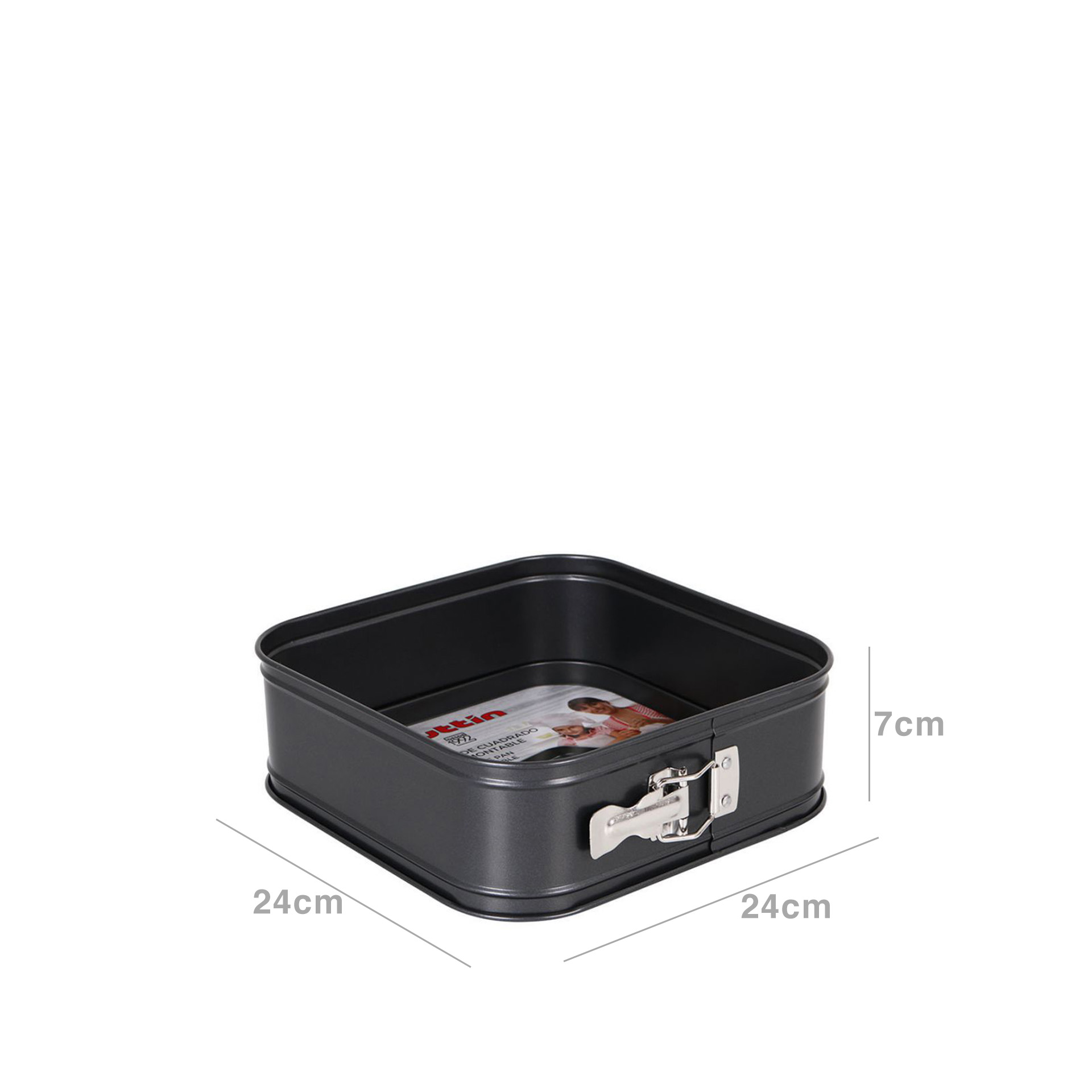 Forma Desmontável Antiaderente Quadrada 24X24X7cm