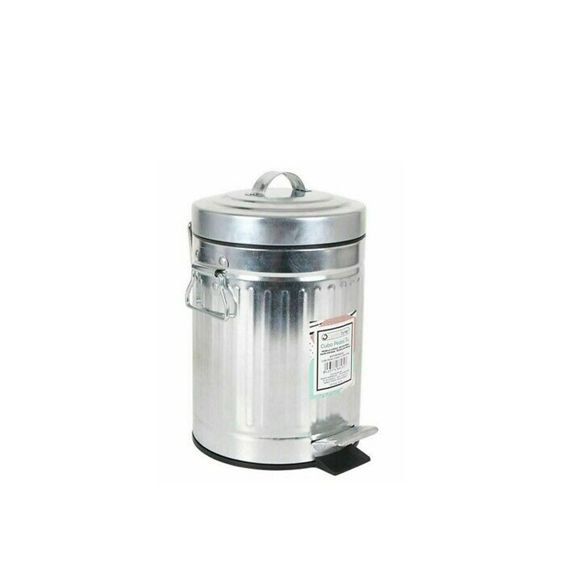 Balde Zinco com Pedal e Asas 3L