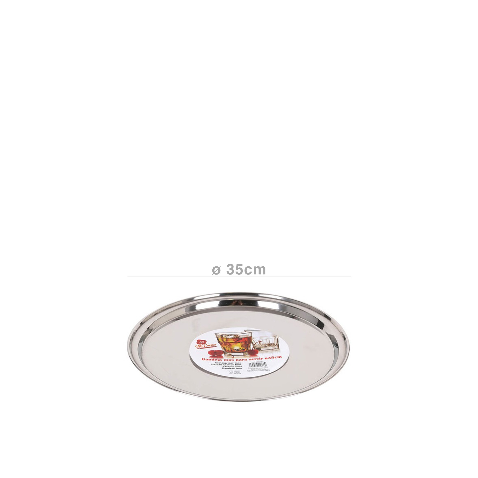 Bandeja Servir Inox Mi Cocina 35CM