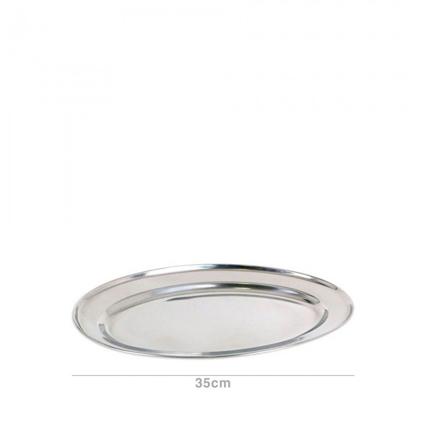Travessa Inox Oval 35cm Travessa Inox Oval 35cm