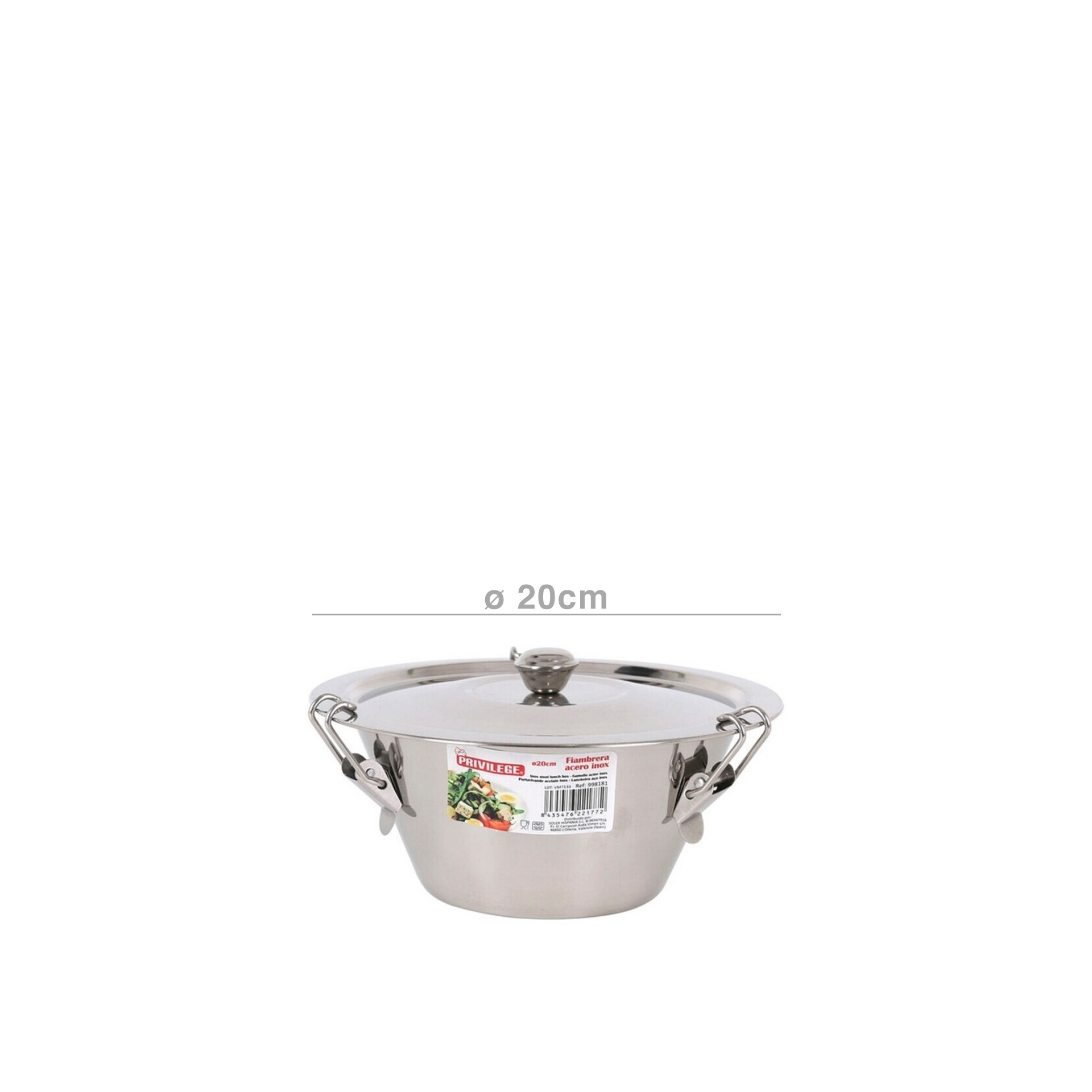 Marmita Inox 20CM