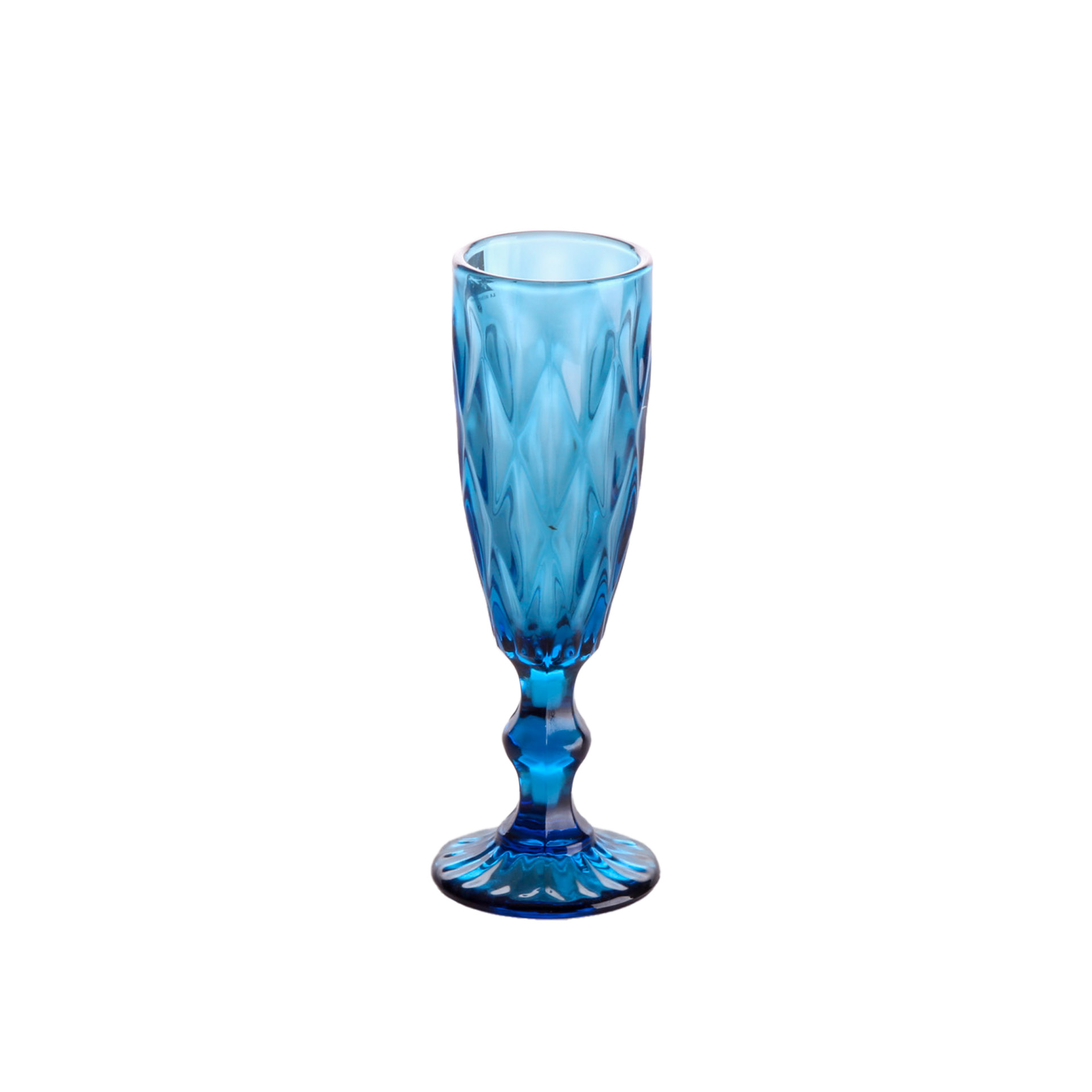Copo Flute Syros Azul 17.5cl 6X20cm Pack 6
